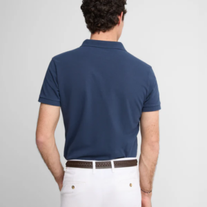 Polo Silbon Clasico Liso Azul Marino