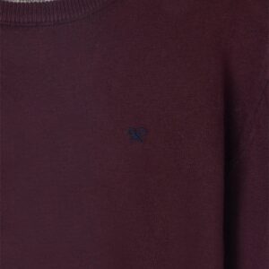Jersey Silbon Classic Cuello Redondo Burdeos Oscuro