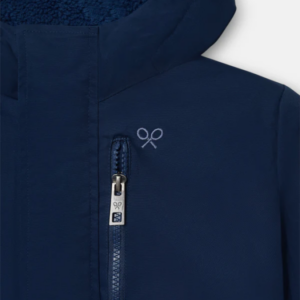 Chaqueton Silbon Kids Capucha Bolsillos Azul Marino