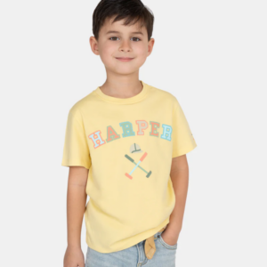 Camiseta Harper And Neyer Retro Kids Yellow Glow