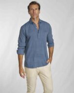 Polera Spagnolo C/Cutaway Lino 68