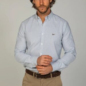 Camisa Albert Brandon Custom Raya Oxford Verde