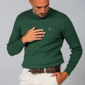 Jersey Albert Brandon Ochos Cuello Caja Verde