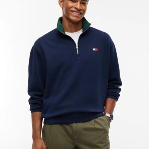 Sudadera Tommy Jeans Branded Collar Dark Blue