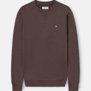 Sudadera Silbon Lisa Minilogo Rizo Marron
