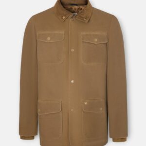 Abrigo Silbon Encerado Bolsillo Beige