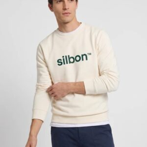 Sudadera Silbon Flock Crema