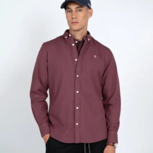 Camisa Harper And Neyer Estructura Veneto Burgundy Bloom