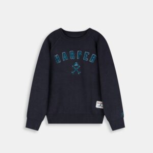 Jersey Harper And Neyer Retro Kids Blue Tide