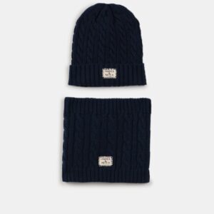 Set Gorro y Braga Harper And Neyer Kids Navy Blue